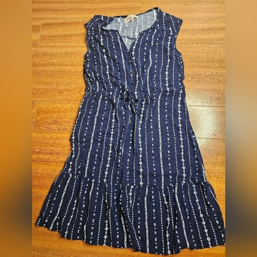 Tribal Print Drawstring Dress - Picture 5 of 12